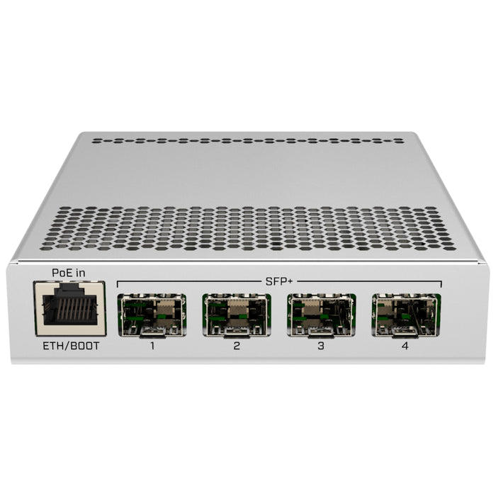 MikroTik CRS305 4-Port SFP+ 802.3at/af Switch L5 [CRS305-1G-4S+IN]