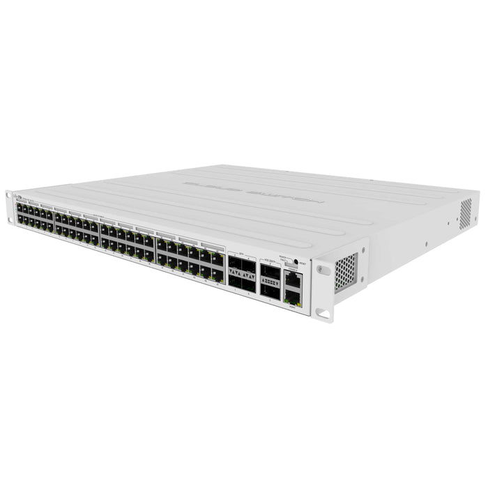 MikroTik 48-Port Cloud Router Switch 4x SFP+ 2x QSFP w/ PoE [CRS354-48P-4S+2Q+RM]