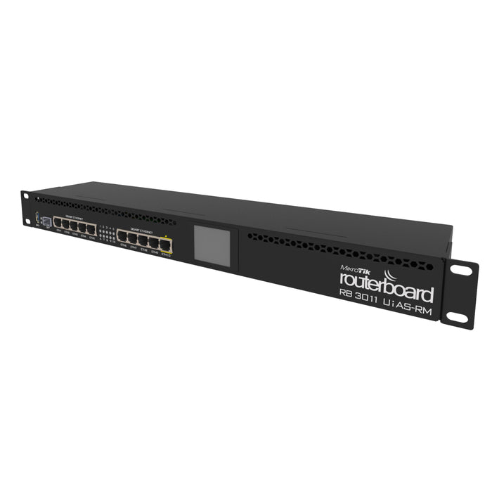 MikroTik RouterBOARD RB3011 Router w/10xGigabit Ethernet USB 3.0 [RB3011UiAS-RM]