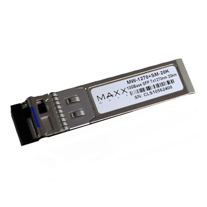 Maxxwave Single-Mode BIDI SFP+ Fiber Module 1270nm/1330nm 20km