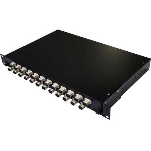 Primus Cable 24 Port Rackmount Fiber Patch Panel, Multimode SC Simplex