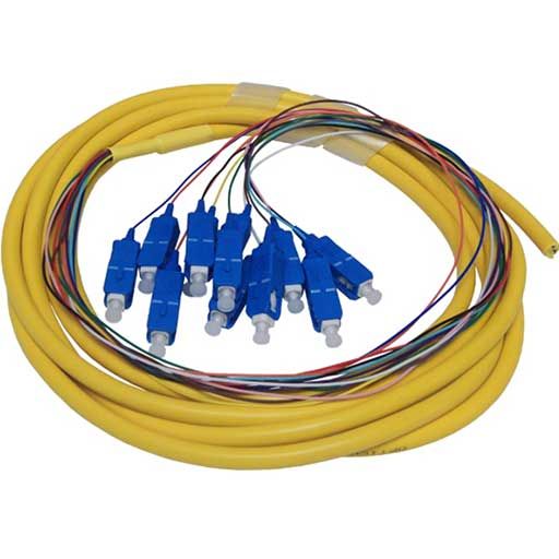 Primus Cable 3m SC/UPC, 12 Strand, Single Mode, 9/125, Fiber Pigtail