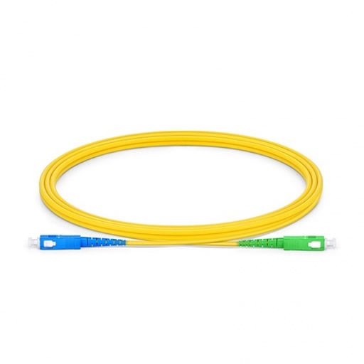 Maxxwave Fiber Optic Patch Cable 9/125 Single Mode Fiber Patch Cable SC/UPC - SC/APC 2M