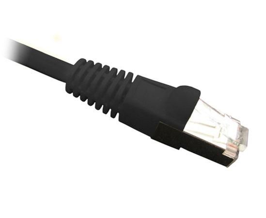 Primus Cable Black Shielded Snagless Molded Boot CAT5E Ethernet Patch Cable RJ45-RJ45 2ft