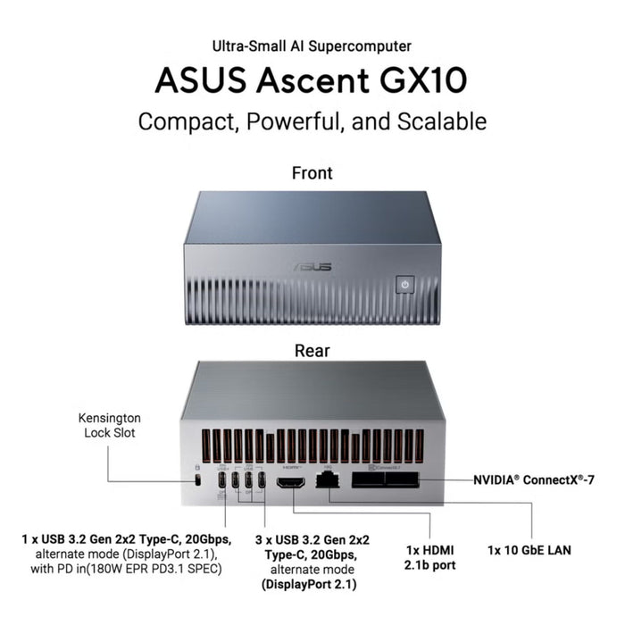ASUS Ascent GX10 Personal AI Supercomputer