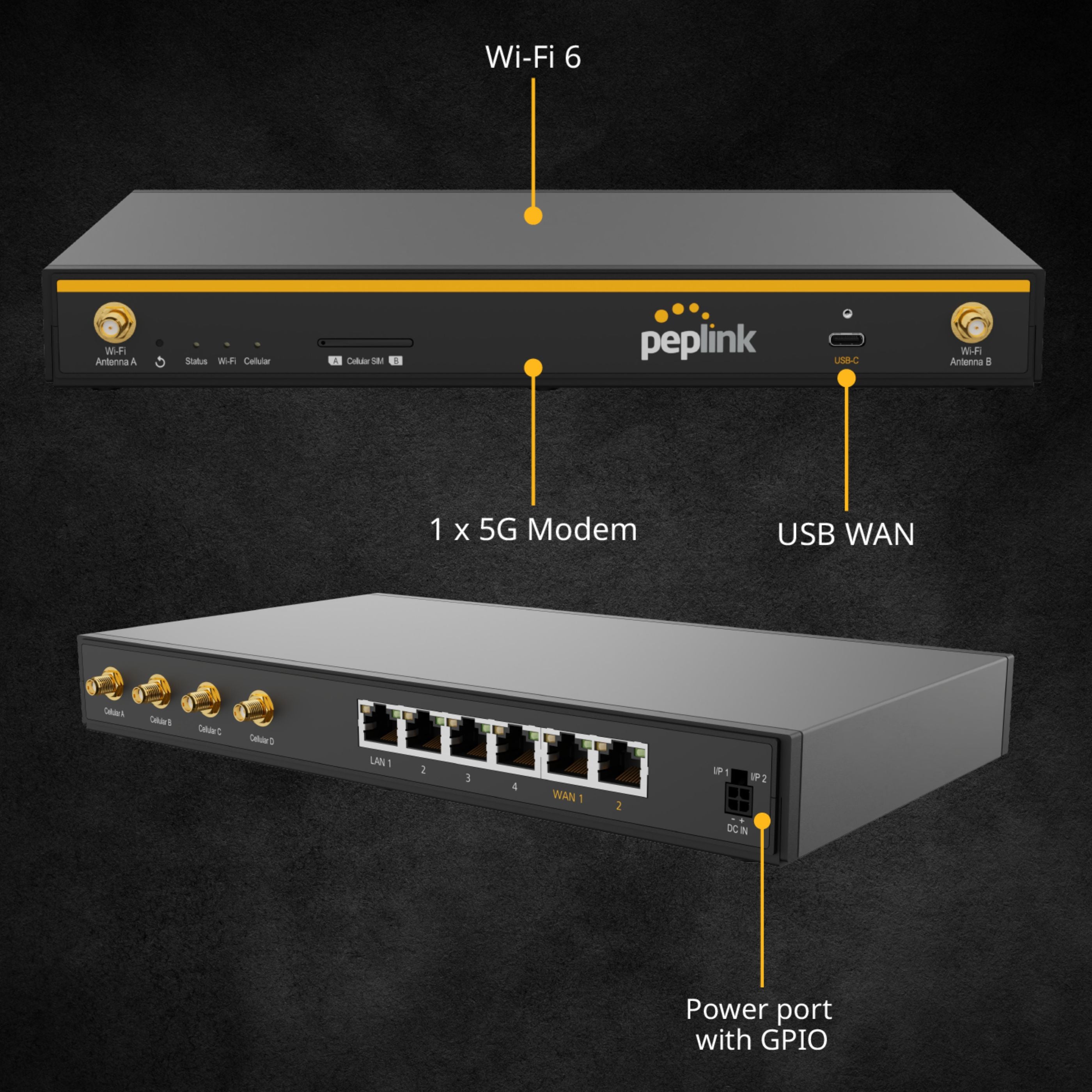 Peplink B One 5G [B-ONE-5GN-T-PRM] — Baltic Networks
