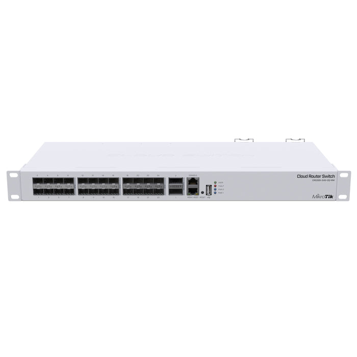 MikroTik CRS326 Cloud Router Switch w/ 2x40GB QSFP+ and 24x10GB SFP+ [CRS326-24S+2Q+RM]