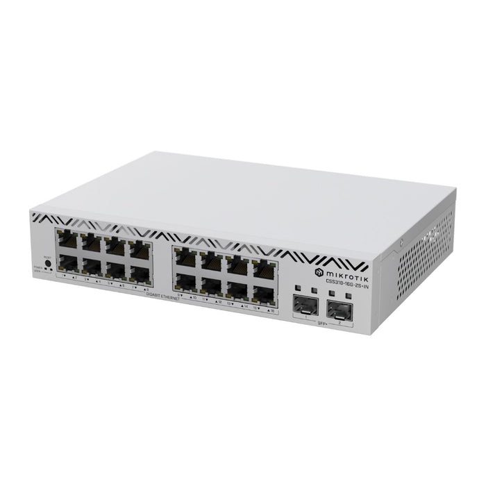 MikroTik CSS318-16G-2S+IN 16-Port Gigabit Ethernet Switch with 2x 10G SFP+