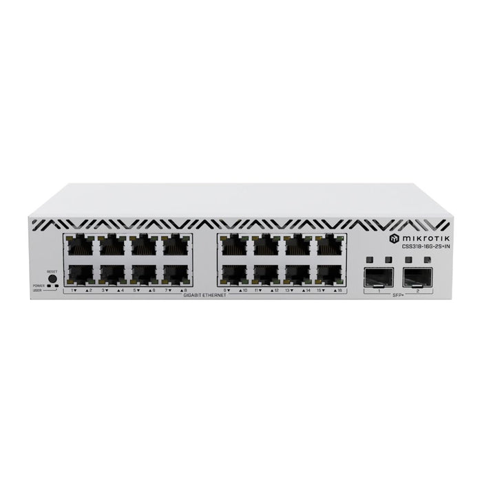 MikroTik CSS318-16G-2S+IN 16-Port Gigabit Ethernet Switch with 2x 10G SFP+
