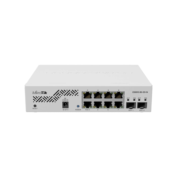 MikroTik Cloud Smart Switch with 8x GbE 2x10G SFP+ [CSS610-8G-2S+IN] —  Baltic Networks