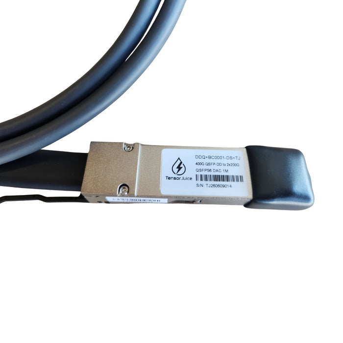 Tensor Juice 400G QSFP-DD to 2x 200G QSFP56 DAC Cable 1M | NVIDIA Compatible