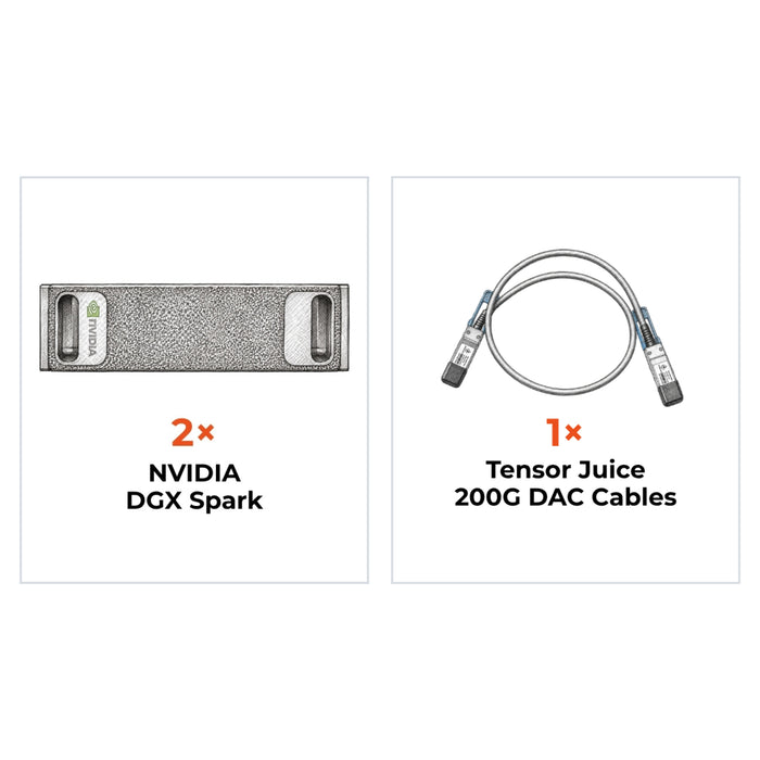 DGX Spark Dual-System Bundle with 200G Cable