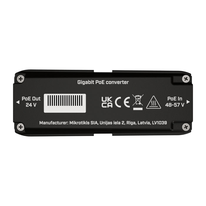MikroTik GPOE-CON-mini 48V to 24V Passive PoE Converter, 2.5G