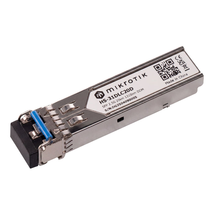 MikroTik HS-31DLC20D 1G/2.5G SFP Single-Mode LC Fiber Transceiver