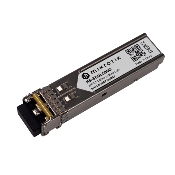 MikroTik HS-55DLC80D 1G/2.5G SFP Single-Mode Module, 80 km