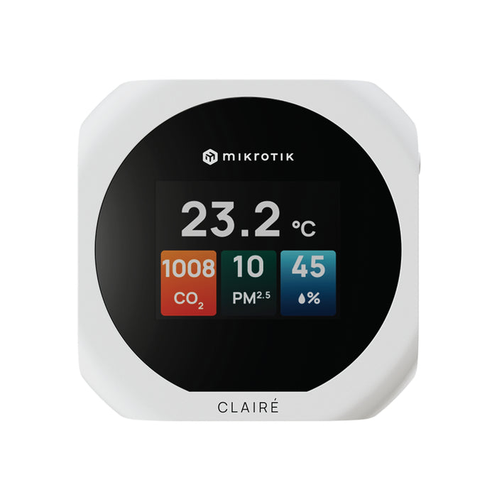 MikroTik CLAIRÉ Indoor Air Quality Monitor – White [IAQM-THC2PV-W]