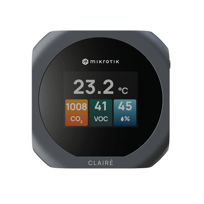 MikroTik CLAIRÉ Lite Indoor Air Quality Monitor - Grey [IAQM-THC2V-G]