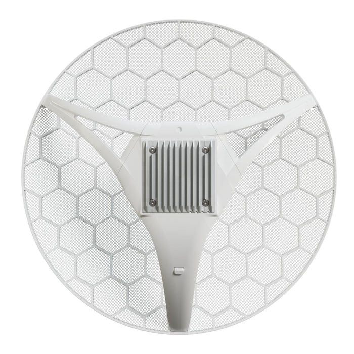MikroTik LHGG LTE7 front view 17 dBi directional grid antenna