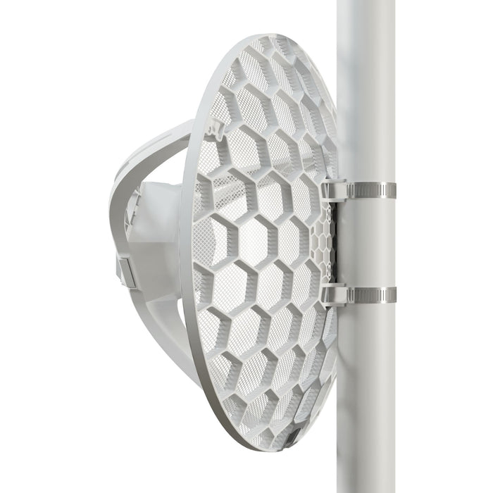 MikroTik LHGG LTE7 mounted outdoor long-range LTE installation