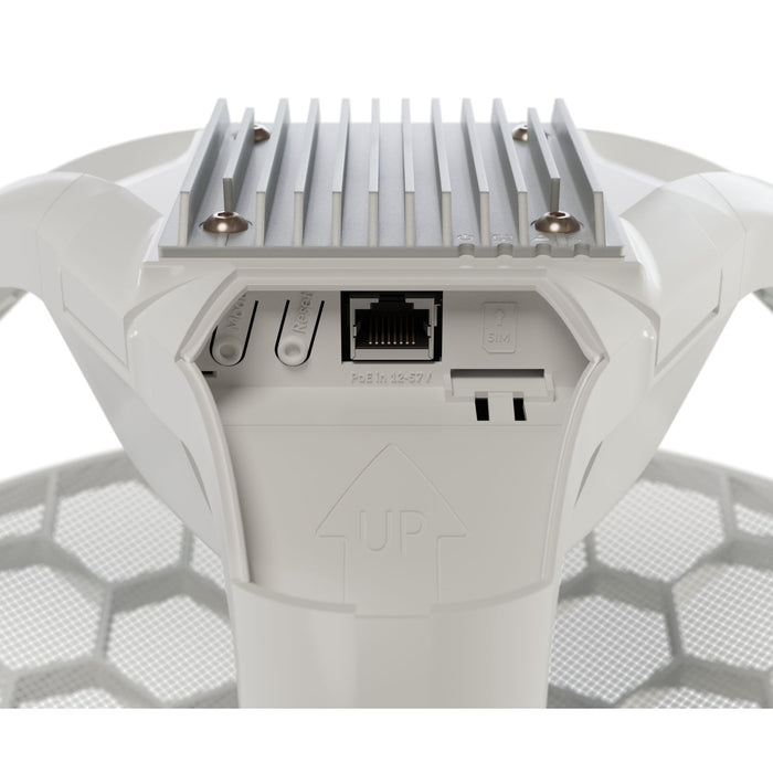 MikroTik LHGG LTE7 Gigabit Ethernet and PoE port connections