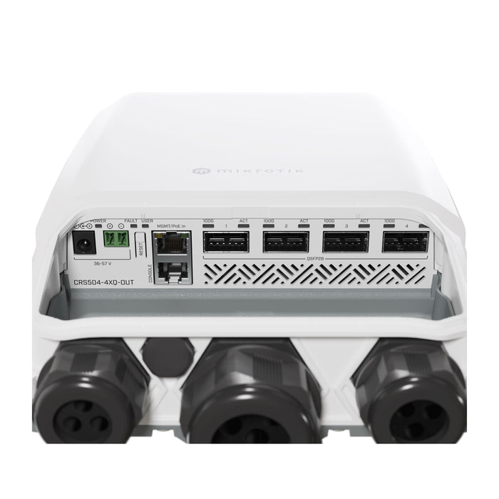 MikroTik CRS504 4x QSFP28 100Gbps Outdoor IP66 Cloud Router Switch [CRS504-4XQ-OUT]