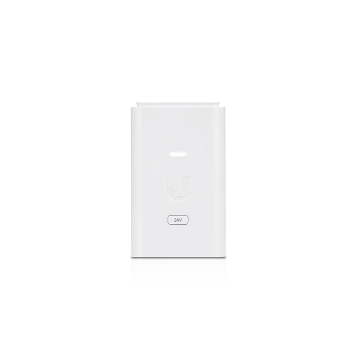 Ubiquiti 24V DC 1.0A 24W Gigabit Replacement PoE Adapter (White) [POE-24-24W-G-WH]