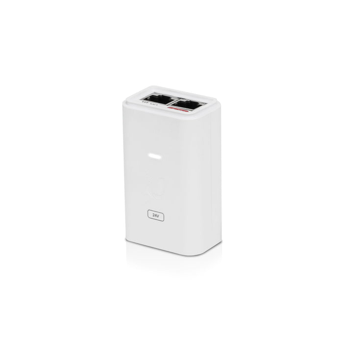 Ubiquiti 24V DC 1.0A 24W Gigabit Replacement PoE Adapter (White) [POE-24-24W-G-WH]