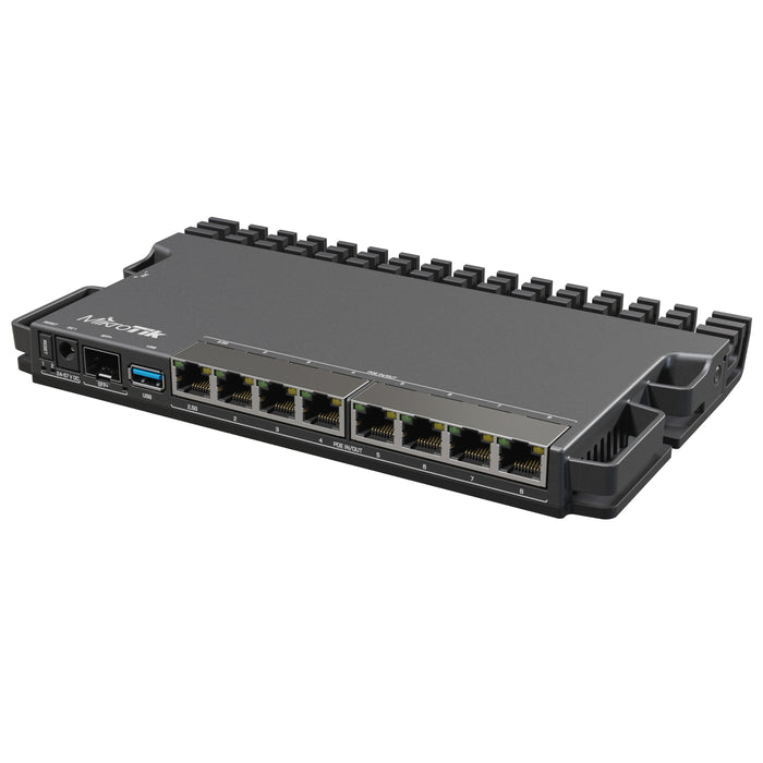 MikroTik RB5009 10G SFP+ 7x Gigabit Quad Core PoE-in PoE-Out Router [RB5009UPr+S+IN]