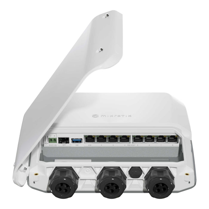 MikroTik RB5009 1x 10G SFP+ 1x 2.5GbE 7x 1GbE Quad Core PoE-in/Out Outdoor Router [RB5009UPr+S+OUT]