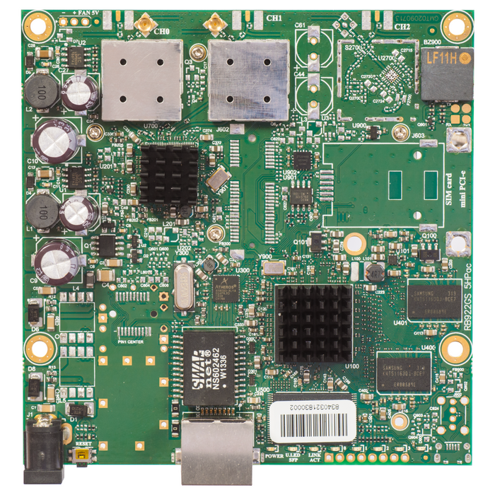 MikroTik RouterBOARD 720Mhz CPU (INTL Version) [RB911G-5HPacD]