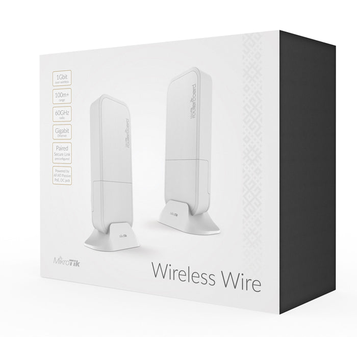 MikroTik Wireless Wire 60GHz PTP Gigabit Link Kit [RBwAPG-60adkit]