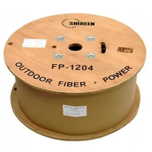 Shireen SM Fiber / 12 AWG Power Triamese Cable (1000FT Spool) [FP1204]