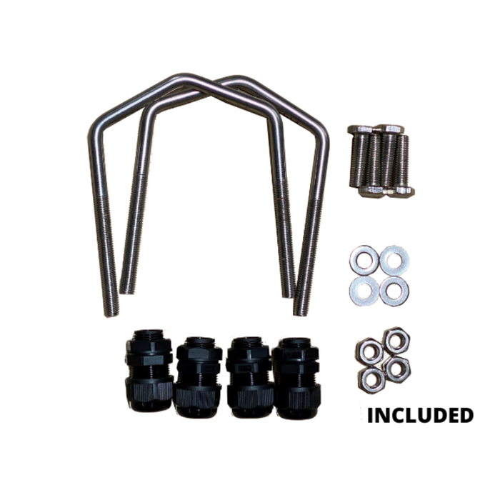 Tycon Systems 24 x 24 x 16in Steel Outdoor Enclosure with Secure Locking Door [ENC-STL-24x24x16]