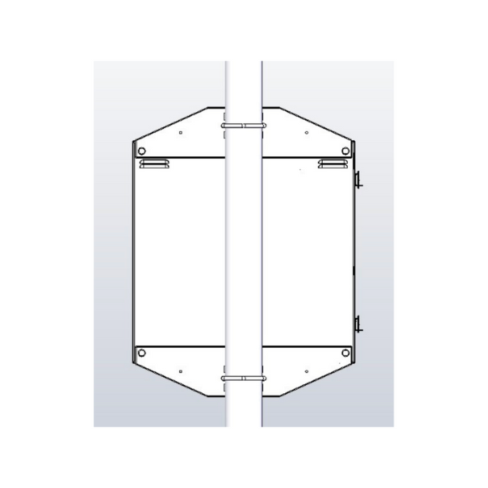 Tycon Systems 24 x 24 x 16in Steel Outdoor Enclosure with Secure Locking Door [ENC-STL-24x24x16]