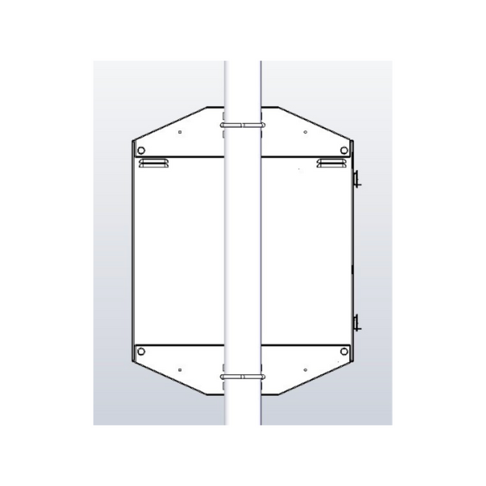 Tycon Solar Weatherproof Steel Outdoor Enclosure - 24 x 24 x 16 [ENC-STL-24x24x16]