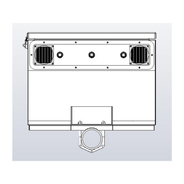Tycon Systems 24 x 24 x 16in Steel Outdoor Enclosure with Secure Locking Door [ENC-STL-24x24x16]