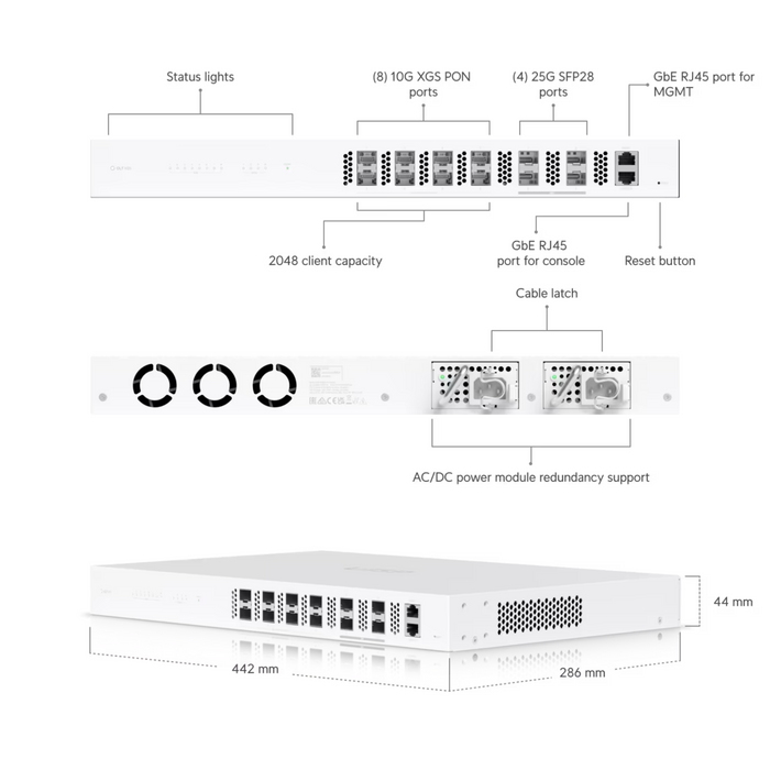 Ubiquiti UISP Fiber OLT XGS [UISP-FIBER-OLT-XGS]