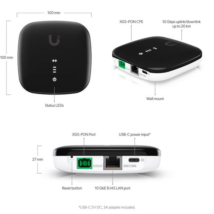 Ubiquiti UISP Fiber XGS  [UISP-FIBER-XGS]