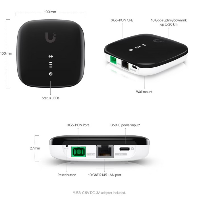 Ubiquiti UISP Fiber XGS-PON CPE [UISP-FIBER-XGS]