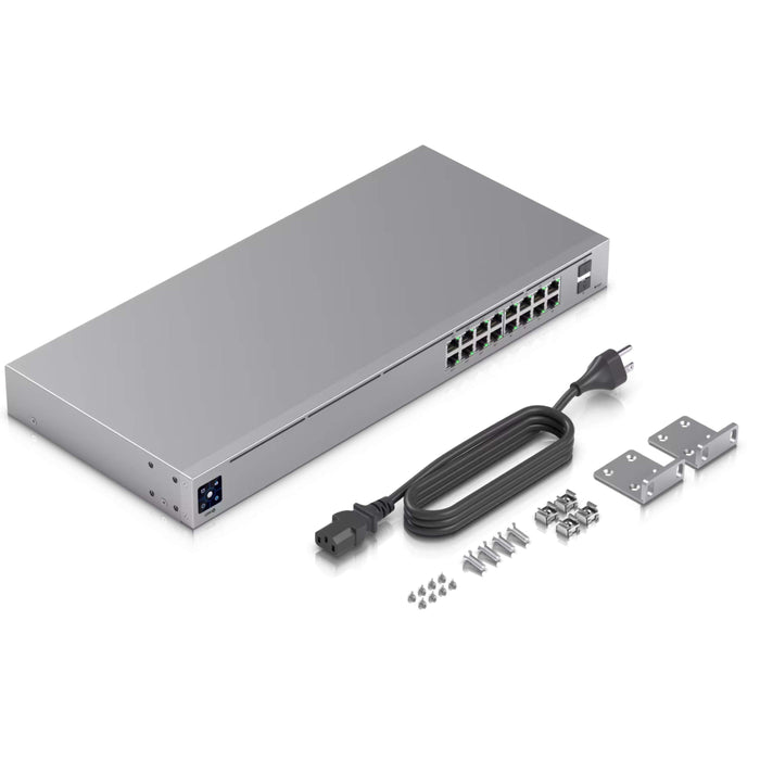 Ubiquiti UniFi Standard 16 PoE Switch, 42W [USW-16-POE]