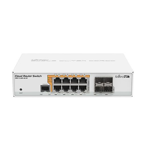 MikroTik CRS112 8-Port 4-SFP Cloud Router Switch [CRS112-8P-4S-IN]
