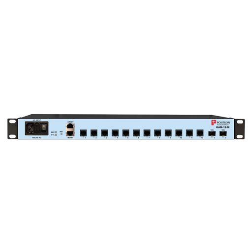 Positron G.hn Access Multiplexer GAM with 12-dual pair MIMO copper 2x 10Gbps SFP+ Ports [GAM-12-M]