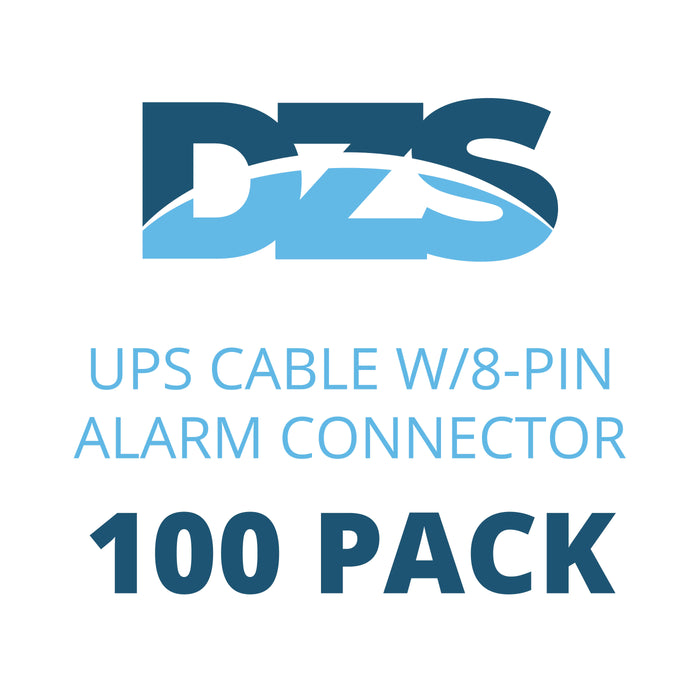 DZS UPS Cable to ZNID-24XX W/8-PIN Alarm Connector ZNID-BATT-IN-XX 100 PACK