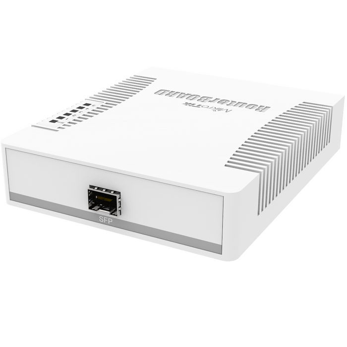 MikroTik RouterBOARD RB260GS (Complete with enclosure, power supply, fiber-enabled) [CSS106-5G-1S]