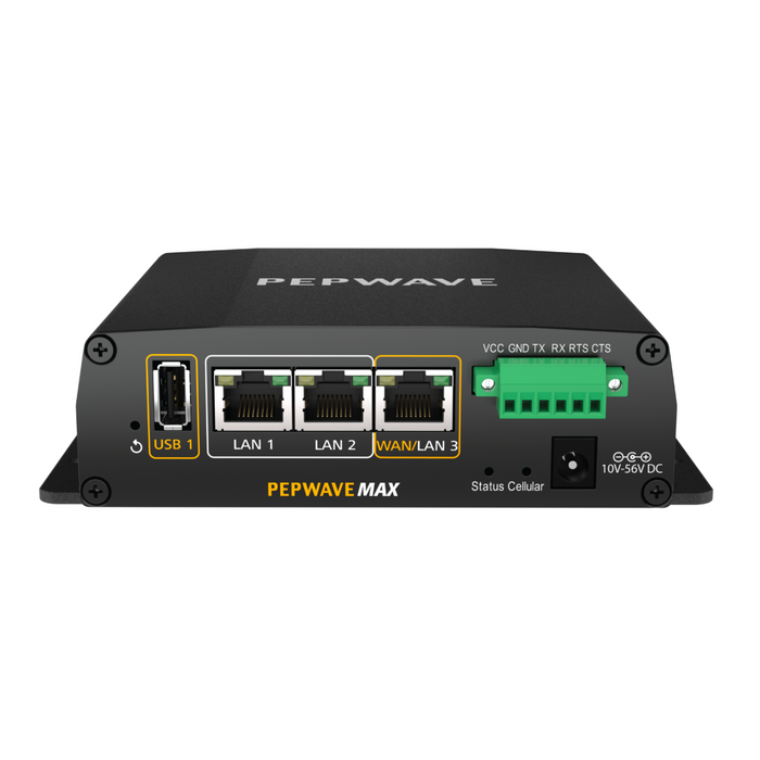 Peplink MAX BR1 ENT 300Mbps Enterprise Grade Router with LTEA Failover Band 41/42/43/46/48