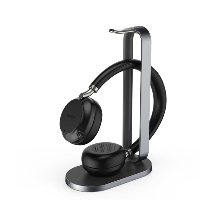 Yealink BH72 Bluetooth Headset USB-A in Black with Charging Stand