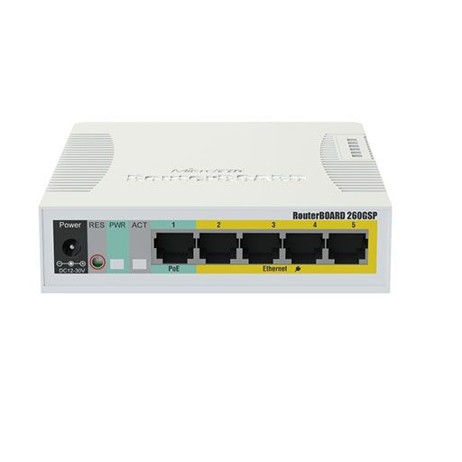 MikroTik RouterBOARD SOHO Switch PoE 5xGb SFP SwOS [CSS106-1G-4P-1S]