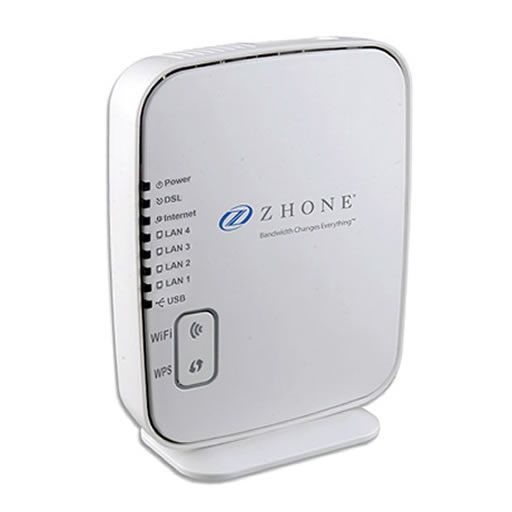 DZS ADSL2+ 4-Port Wi-Fi 802.11 N 2x2 Router [6519-W1-NA]