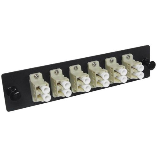 Primus Cable Fiber Multi-Mode Adapter Panel with 6 LC Duplex Adapters