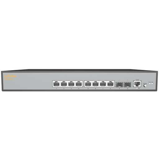 IgniteNet FusionSwitch PoE 10-Port L2 Gigabit Ethernet Access / Aggregation Switch with 2 1G Uplinks